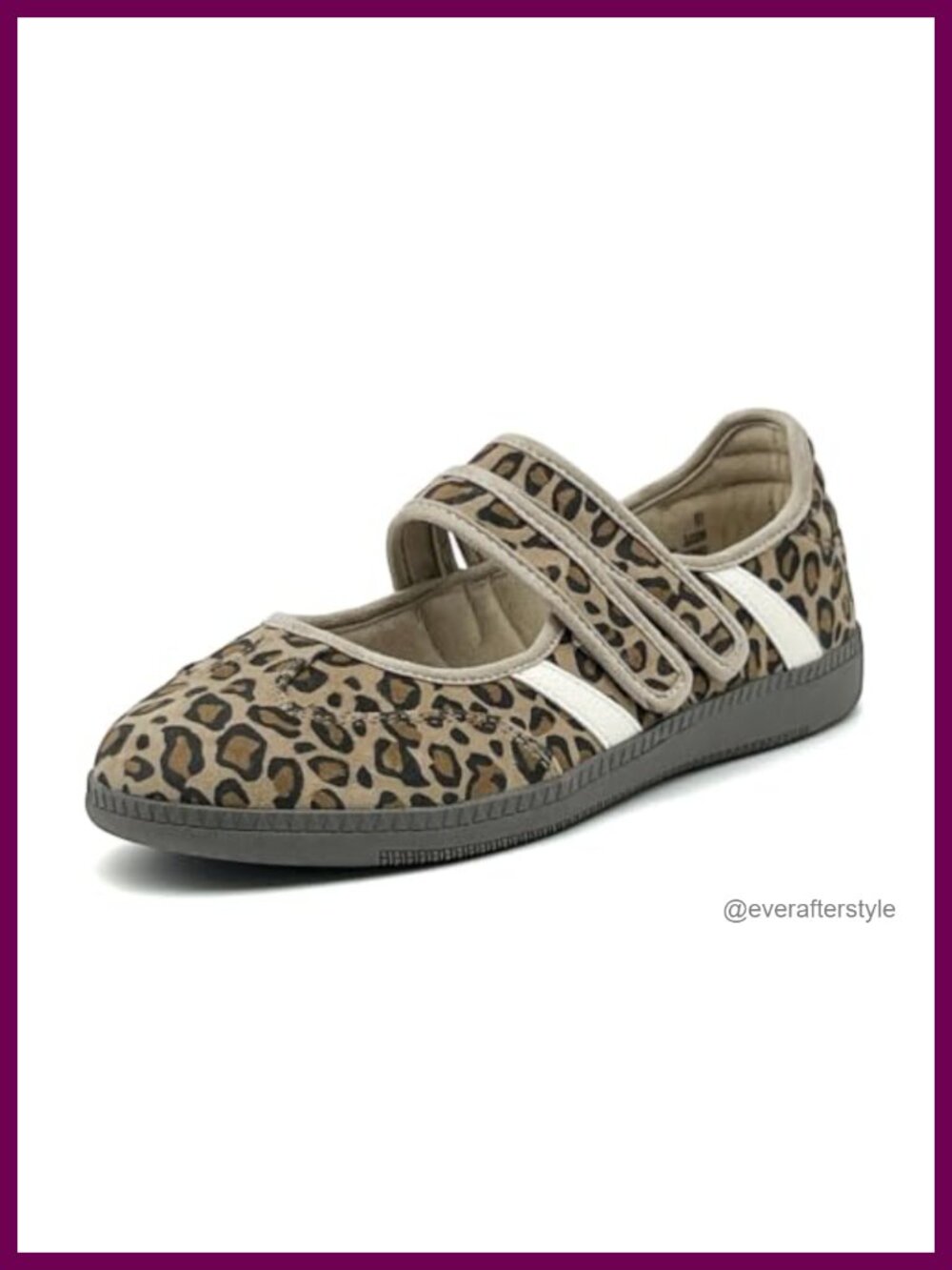 Women's Mary Jane Sneakers Faux Suede Ballet Flats Slip-On Walking Shoes